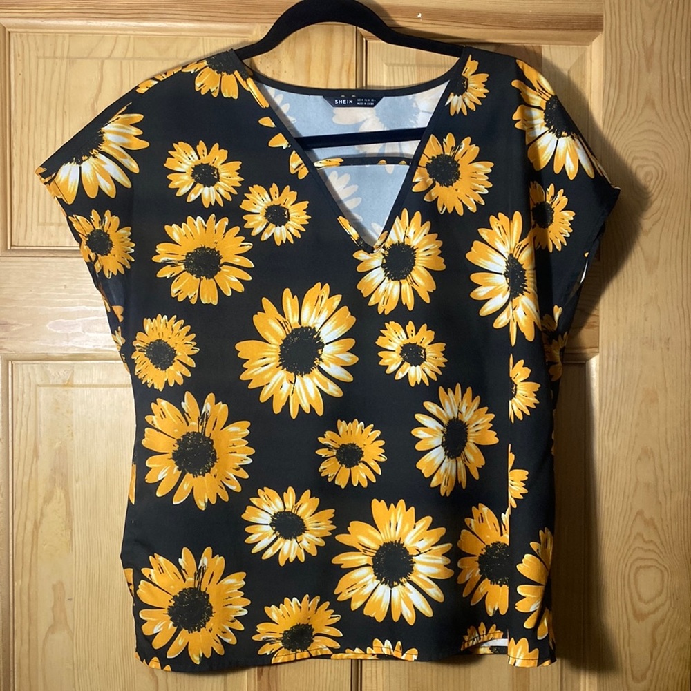 SHEIN sunflower shirt